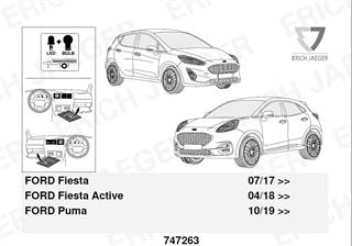 FORD Fiesta 2017- Römork Tesisatı 13P