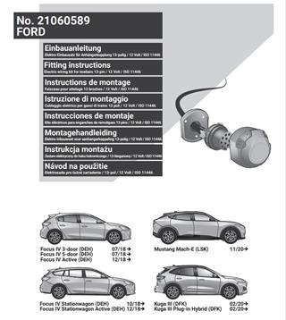 FORD Focus 2017- Römork Tesisatı 13P