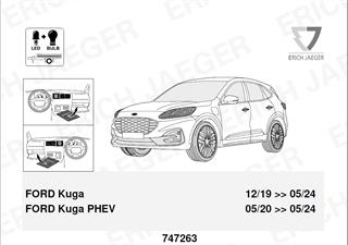 FORD Kuga 2019-2024 Römork Tesisatı 13P