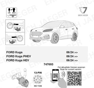 FORD Kuga 2024- Römork Tesisatı 13P
