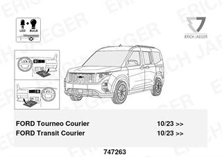FORD Tourneo/Transit Courier 2023- Römork Tesisatı 13P