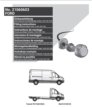 FORD Transit 2024-2025 Römork Tesisatı 13P