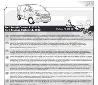FORD Transit/Tourneo Custom 2012-2016 Römork Tesisatı 7P