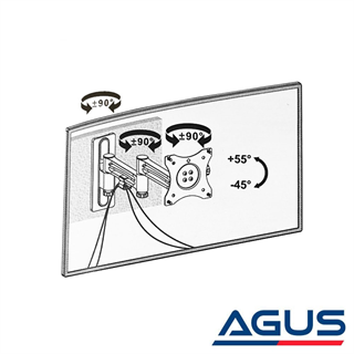 Antarion Karavan Çift Kollu 3ü 1 Arada TV Tutucu