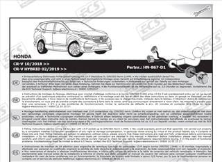 HONDA CR-V 2018-2023 Römork Tesisatı 13P