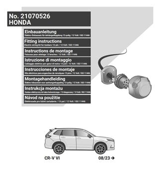HONDA CR-V 2023- Römork Tesisatı 13P
