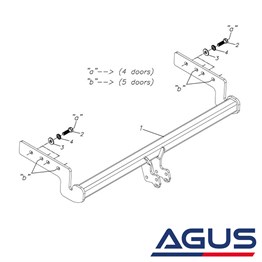 HYUNDAI Accent Çeki Demiri 1999-2005 T (LC) SEDAN-HB.
