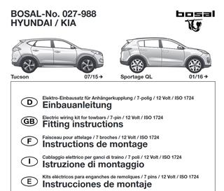 HYUNDAI Tucson 2015-2020 Römork Tesisatı 7P