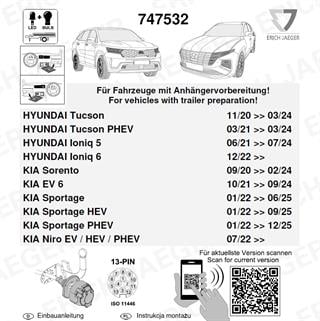 HYUNDAI Tucson 2021-2024 Römork Tesisatı 13P