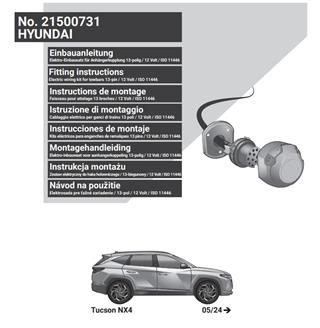 HYUNDAI Tucson 2024- Römork Tesisatı 13P