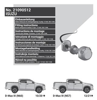 ISUZU D-Max 2021- Römork Tesisatı 13P