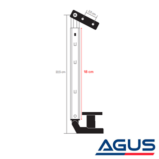 İthal Karavan Cam & Pencere Kolu Sol Model 2 18 cm
