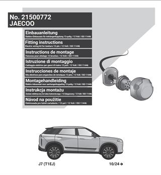 JAECOO 7 2024- Römork Tesisatı 13P