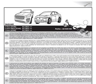 JAGUAR I-Pace 2021- Römork Tesisatı 13P
