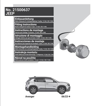 JEEP Avenger Römork Tesisatı 13P