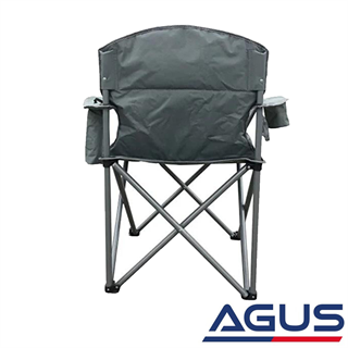 Kamp Sandalyesi Buz Çantalı Siyah Gri