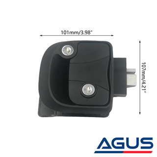 Karavan Anahtarlı Kapı Kilidi Siyah