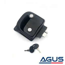 Karavan Anahtarlı Kapı Kilidi Siyah