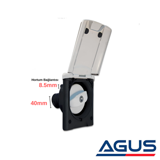 Karavan Anahtarlı Su Dolum Kapağı & Dolum Ağzı - Beyaz