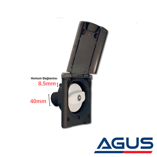 Karavan Anahtarlı Su Dolum Kapağı & Dolum Ağzı - Koyu Gri