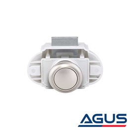 Karavan 20mm. Yuvarlak Bas-Çek Mobilya Kilidi Büyük Tuşlu