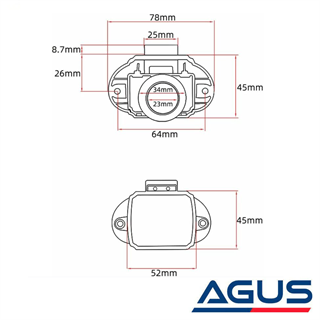 Karavan 20mm. Yuvarlak Bas-Çek Mobilya Kilidi Büyük Tuşlu