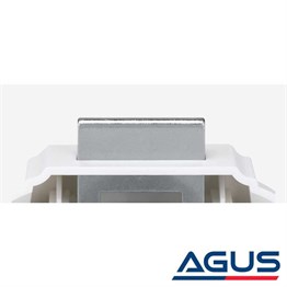 Karavan 20mm. Yuvarlak Bas-Çek Mobilya Kilidi Büyük Tuşlu