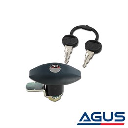 Karavan Kapı Kilidi Siyah 76x41mm