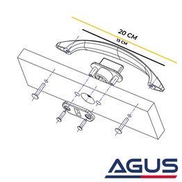 Karavan Krom Kulplu Mobilya Kilidi