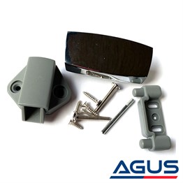 Karavan Krom-Nikel Bas-Çek Mobilya Kilidi 