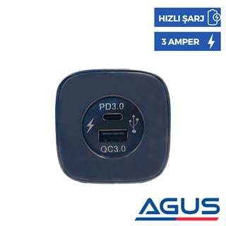 Karavan & Marin 12V Usb-Type C Hızlı Şarj Gömme Soket