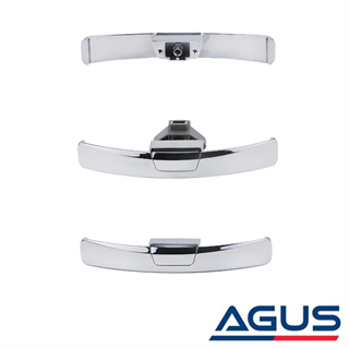 Karavan Oval Krom Bas-Çek Mobilya Kilidi 