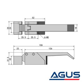 Karavan & Tekne Buzdolabı Kapı Kilidi Mandallı