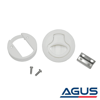 Karavan & Tekne Banyo ve Mobilya Kilidi Beyaz ⌀ 60mm 