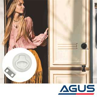 Karavan & Tekne Banyo ve Mobilya Kilidi Beyaz ⌀ 60mm 