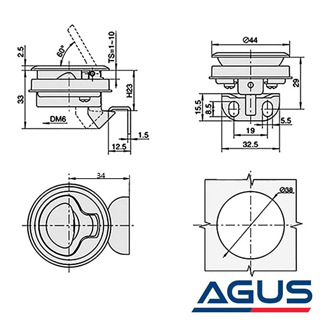 Karavan & Tekne Banyo ve Mobilya Kilidi Çinko