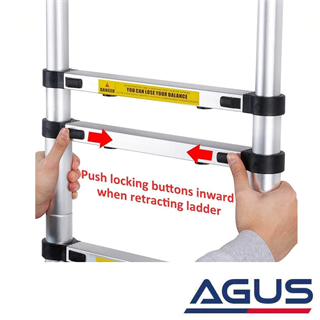 Karavan & Tekne Katlanır Alüminyum Teleskobik Merdiven 9 Basamaklı