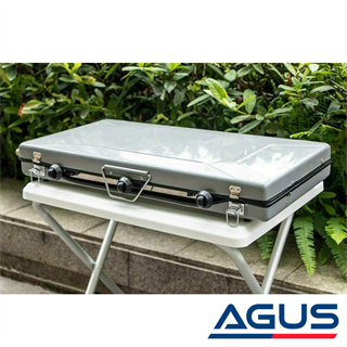 Katlanır Çift Gözlü Karavan Gazlı Ocak ve Izgara BBQ