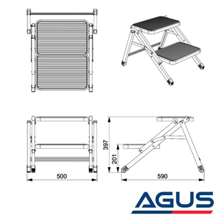 Katlanır İki Adım Karavan Basamağı