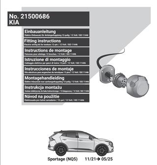 KIA Sportage 2022-2025 Römork Tesisatı 13P