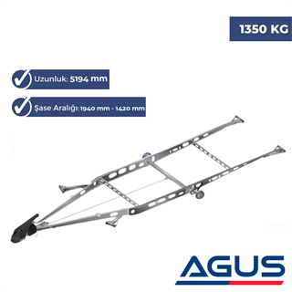 KNOTT 1000-1350 Kg Frenli Römork ve Karavan Şasesi