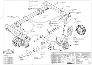 Knott 1350 kg Bağımsız Süspansiyonlu Dingil 1200 mm