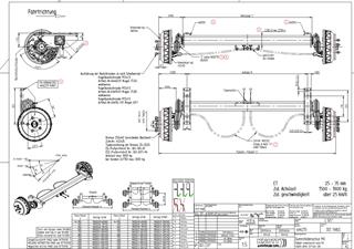1500 kg Torsiyonlu Aks Frenli Dingil 1500 mm