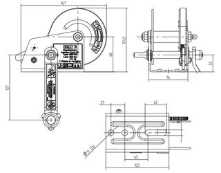 Knott 414 Kg Kollu Kayış Halatlı El Vinci  