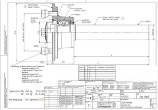 KNOTT 675 kg Porya 100x4 M12x1,5