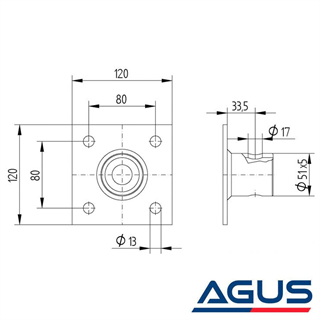 Knott Destek Ayağı Bağlantı Aparatı