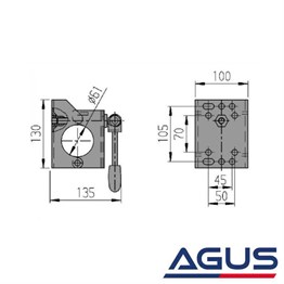 Knott Destek Tekeri Bağlama Kelepçesi 60 mm