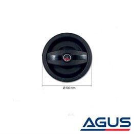 Komple Karavan Kapı Kilidi Takım Siyah Dairesel Sağ