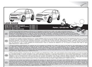 LAND ROVER Discovery Sport 2021- Römork Tesisatı 13P