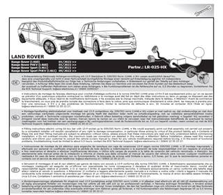 LAND ROVER Range Rover Sport 2022- Römork Tesisatı 13P